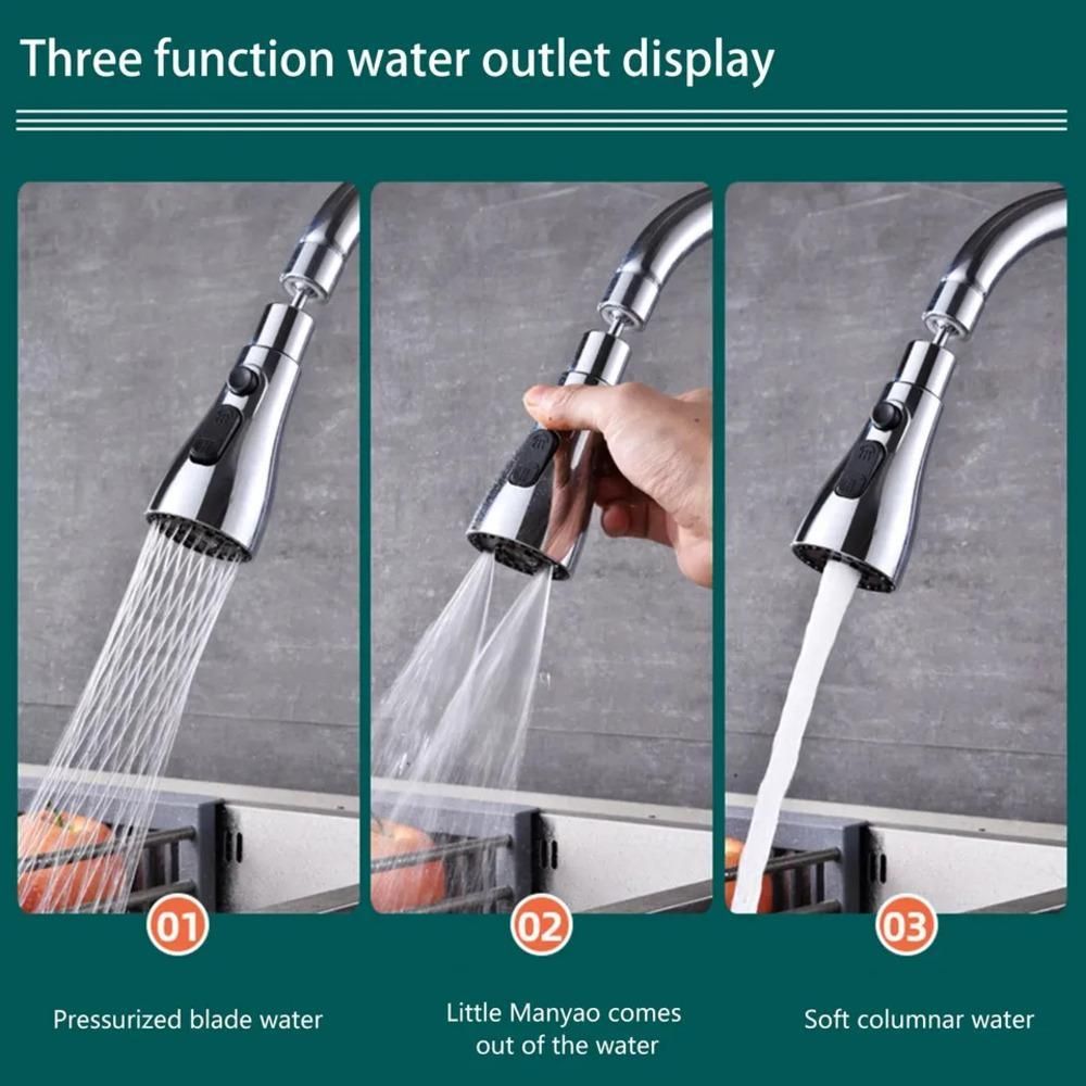 360 digree Rotate Modes Kitchen Sink Faucet